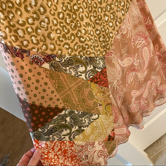 Kachel anthropology silk dress patchwork sz 10 NWT - Picture 11 of 12